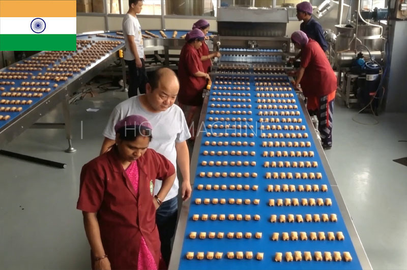 印度熊蛋糕高速生产线 400kg/h